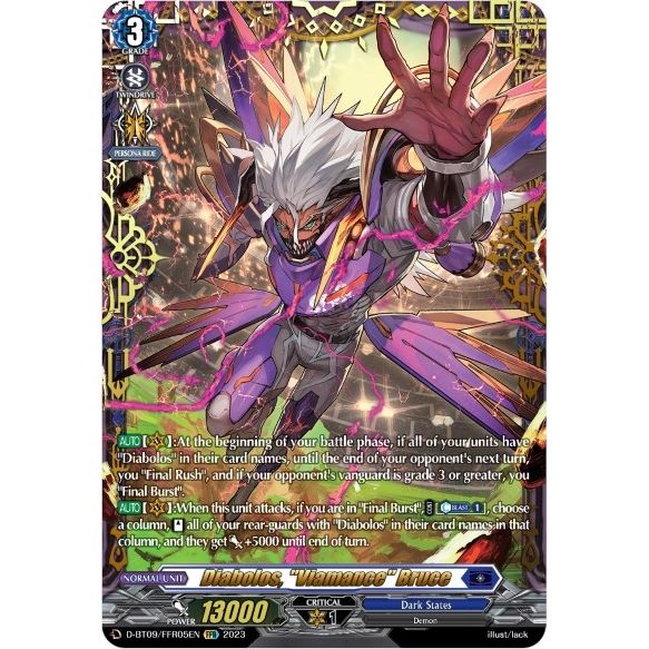 Image for Diabolos, "Viamance" Bruce (FFR) (D-BT09/FFR05EN) (D-BT09) - Cardfight Vanguard