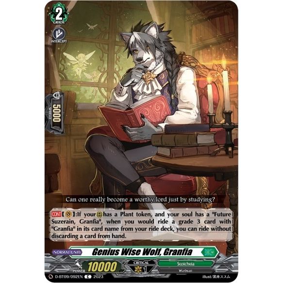 Image for Genius Wise Wolf, Granfia (D-BT09/092EN) (D-BT09) - Cardfight Vanguard