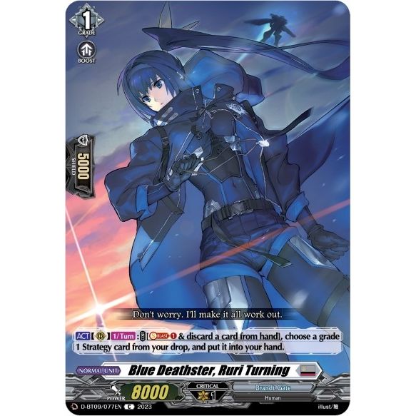 Image for Blue Deathster, Ruri Turning (D-BT09/077EN) (D-BT09) - Cardfight Vanguard