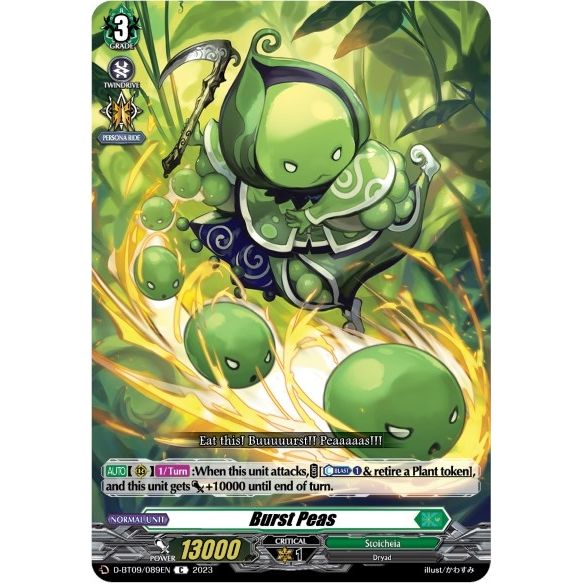 Image for Burst Peas (D-BT09/089EN) (D-BT09) - Cardfight Vanguard