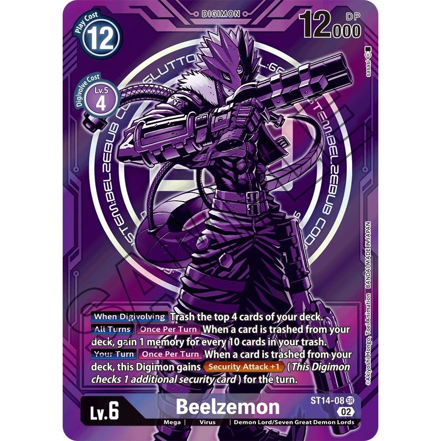 Image for Beelzemon - ST14-08 (Alternate Art) (ST14-08 SR) (ST-14) - Digimon Card Game
