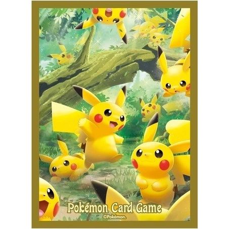 Image for Pokemon TCG: Pokemon Center Japan Exclusive Card Sleeves - Pikachu Forest version 2 (64-Pack) - Card Sleeves