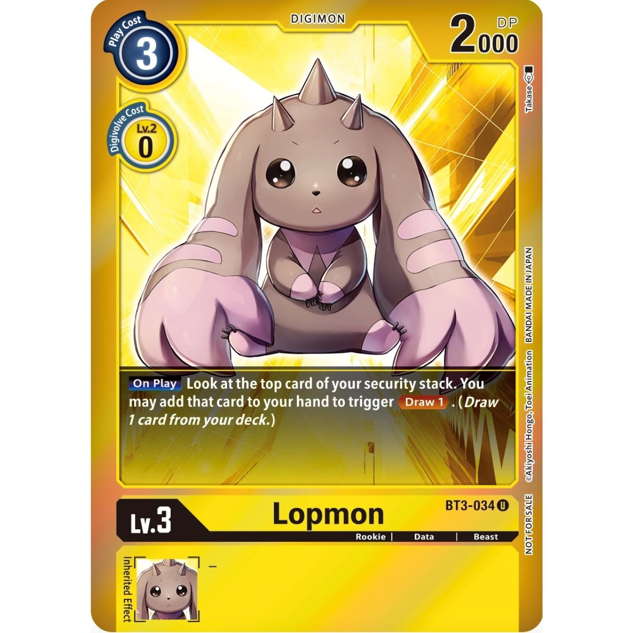 Image for Lopmon (Event Pack 4) (BT3-034 U) (BT01-03A) - Digimon Card Game