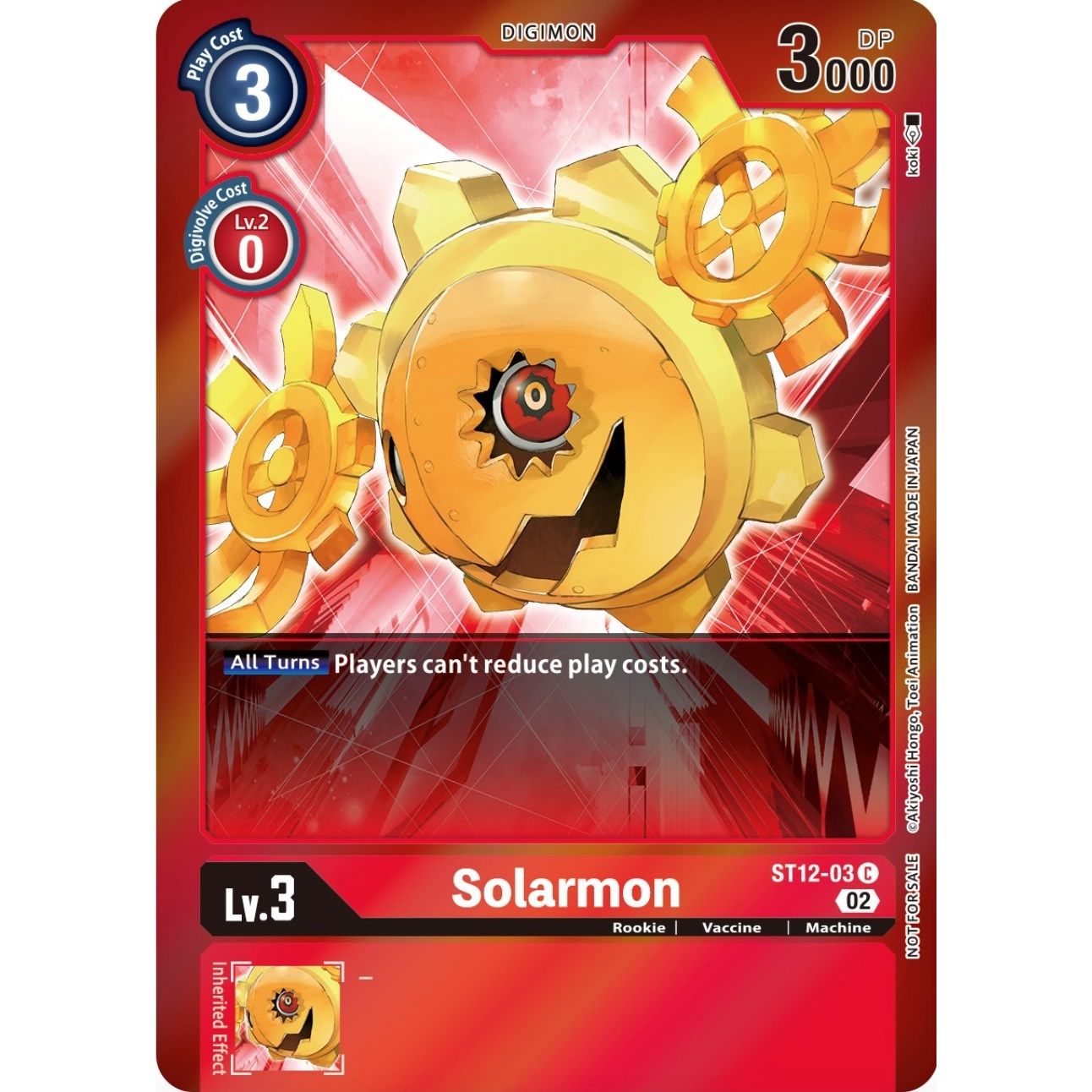 Image for Solarmon (Event Pack 4) (ST12-03 C) (ST-12) - Digimon Card Game
