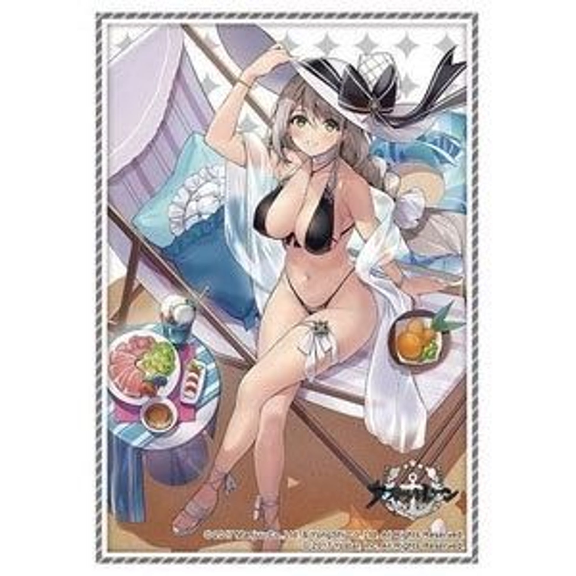 Image for Bushiroad Sleeve Collection HG Vol.3417: Azur Lane - "Aquila" Sardegnian Shallows and Sunshine (75-pack) - Card Sleeves