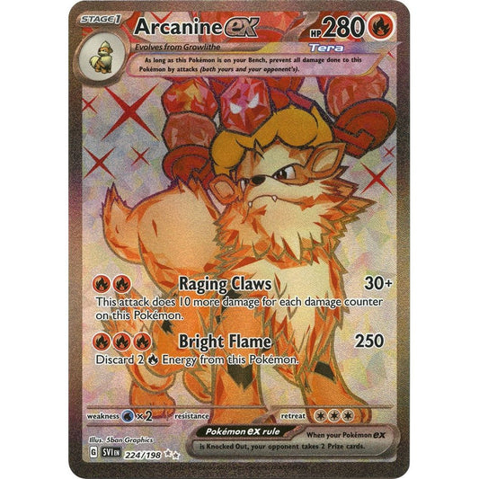 Image for Arcanine ex (224/198) (SVI) - Pokemon