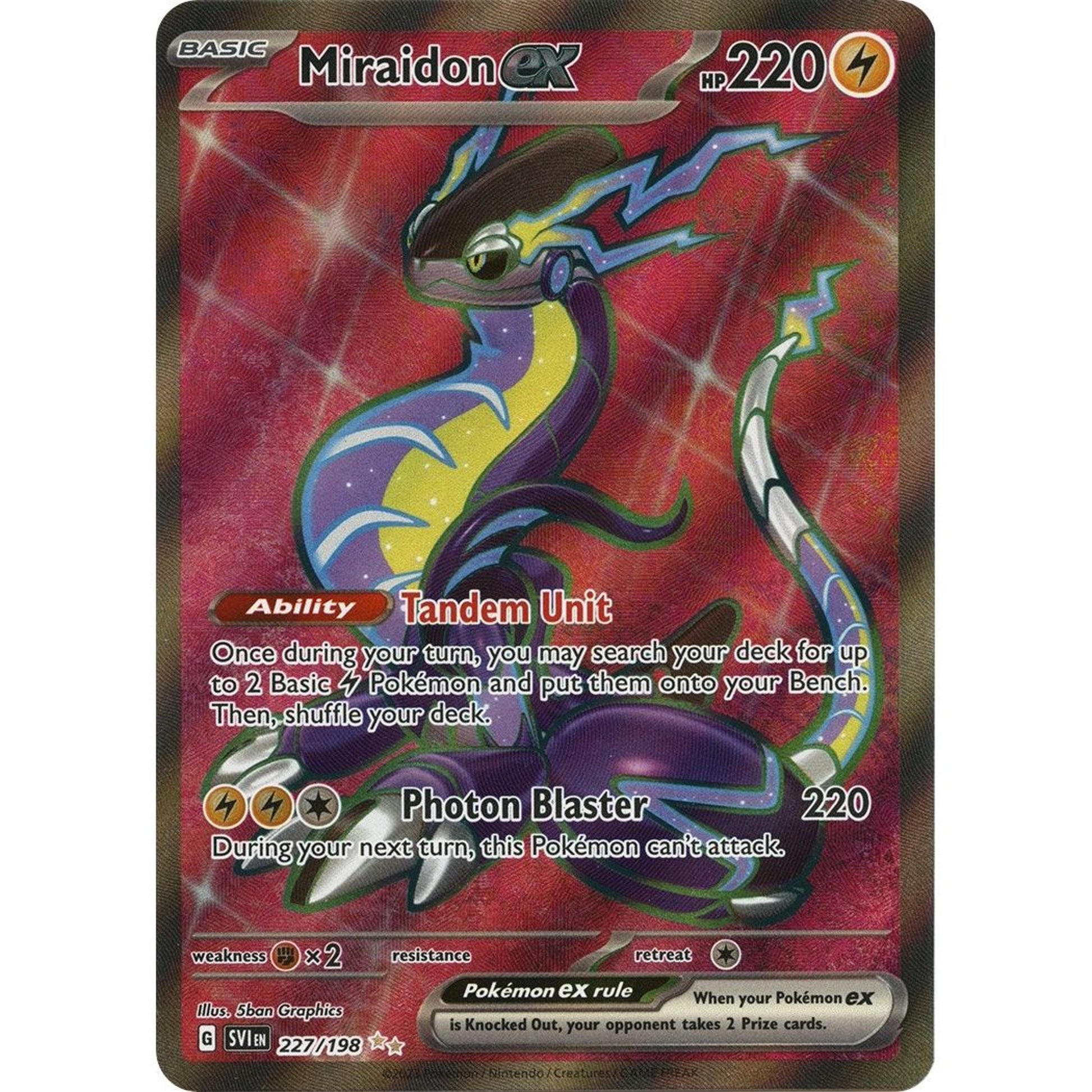 Image for Miraidon ex (227/198) (SVI) - Pokemon