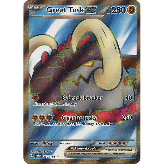 Image for Great Tusk ex (230/198) (SVI) - Pokemon
