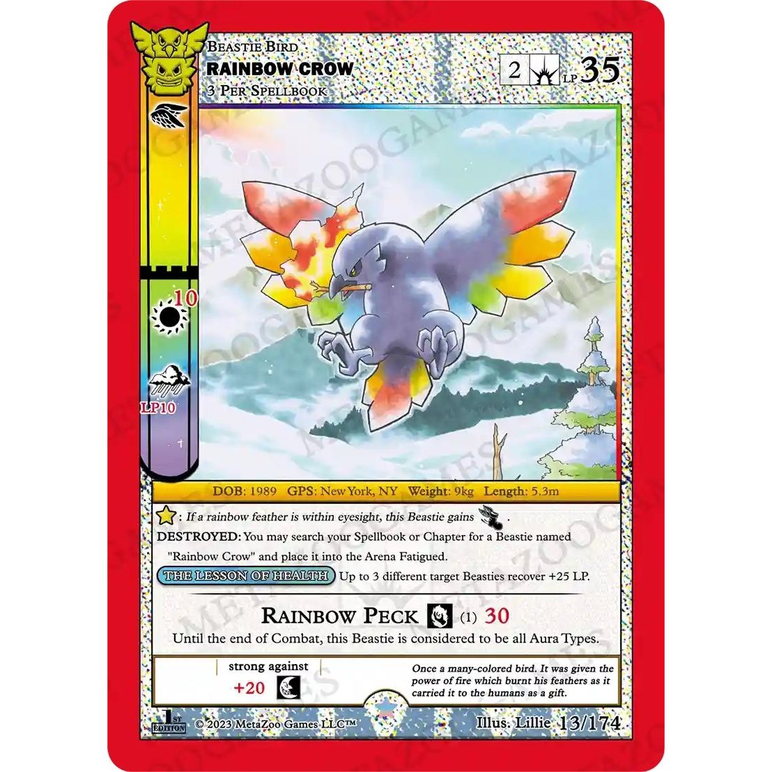 Image for Rainbow Crow (13/174) (NATFE) - MetaZoo