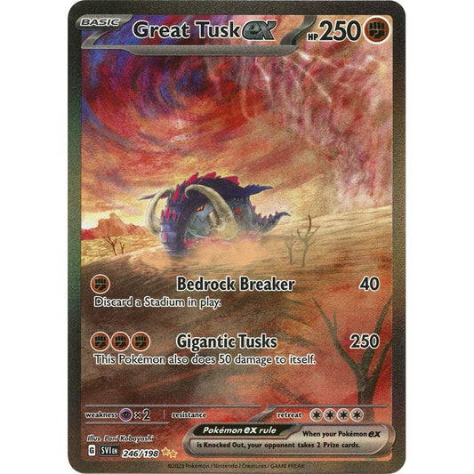 Image for Great Tusk ex (246/198) (SVI) - Pokemon