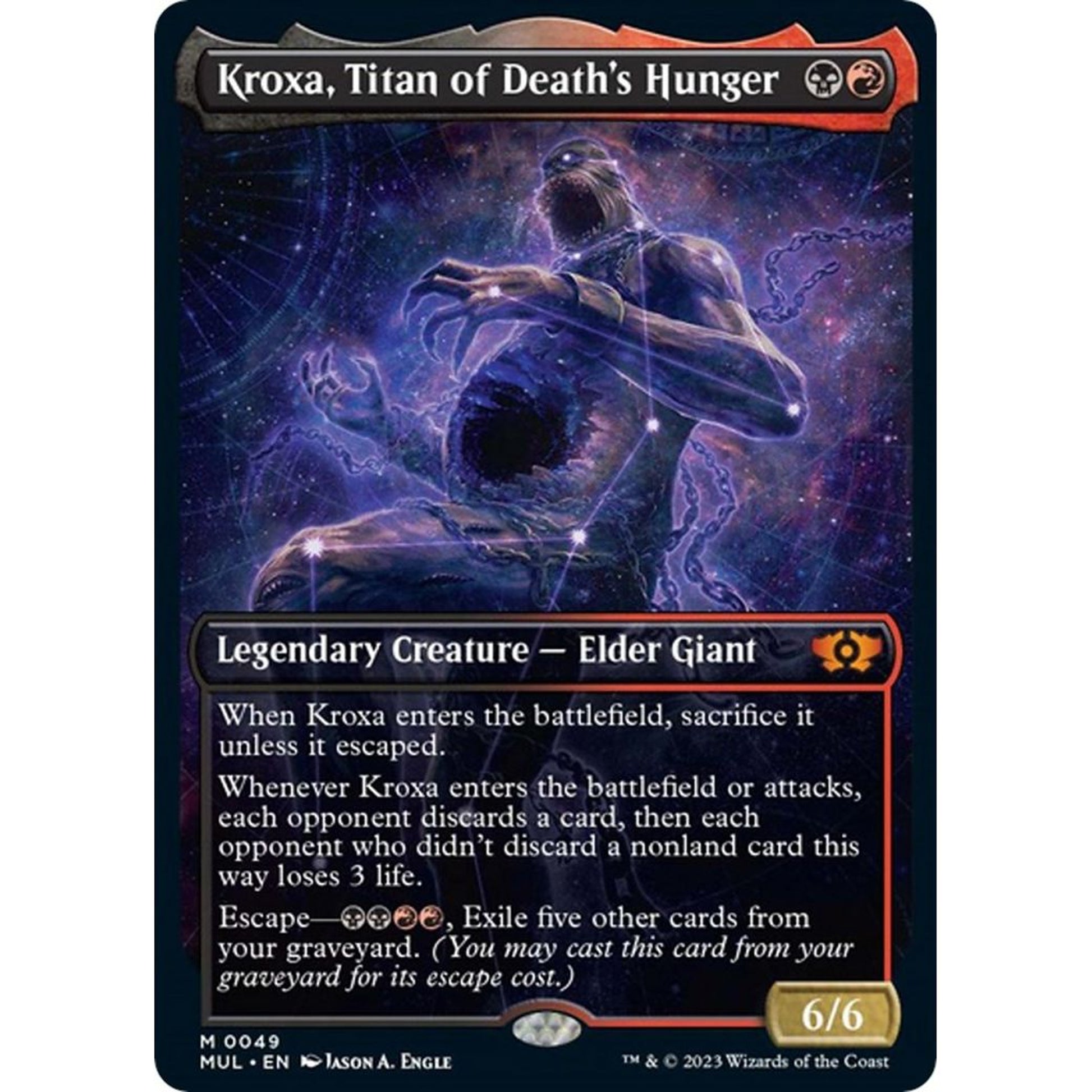 Image for Kroxa, Titan of Death's Hunger (49) (MUL) - Magic: The Gathering