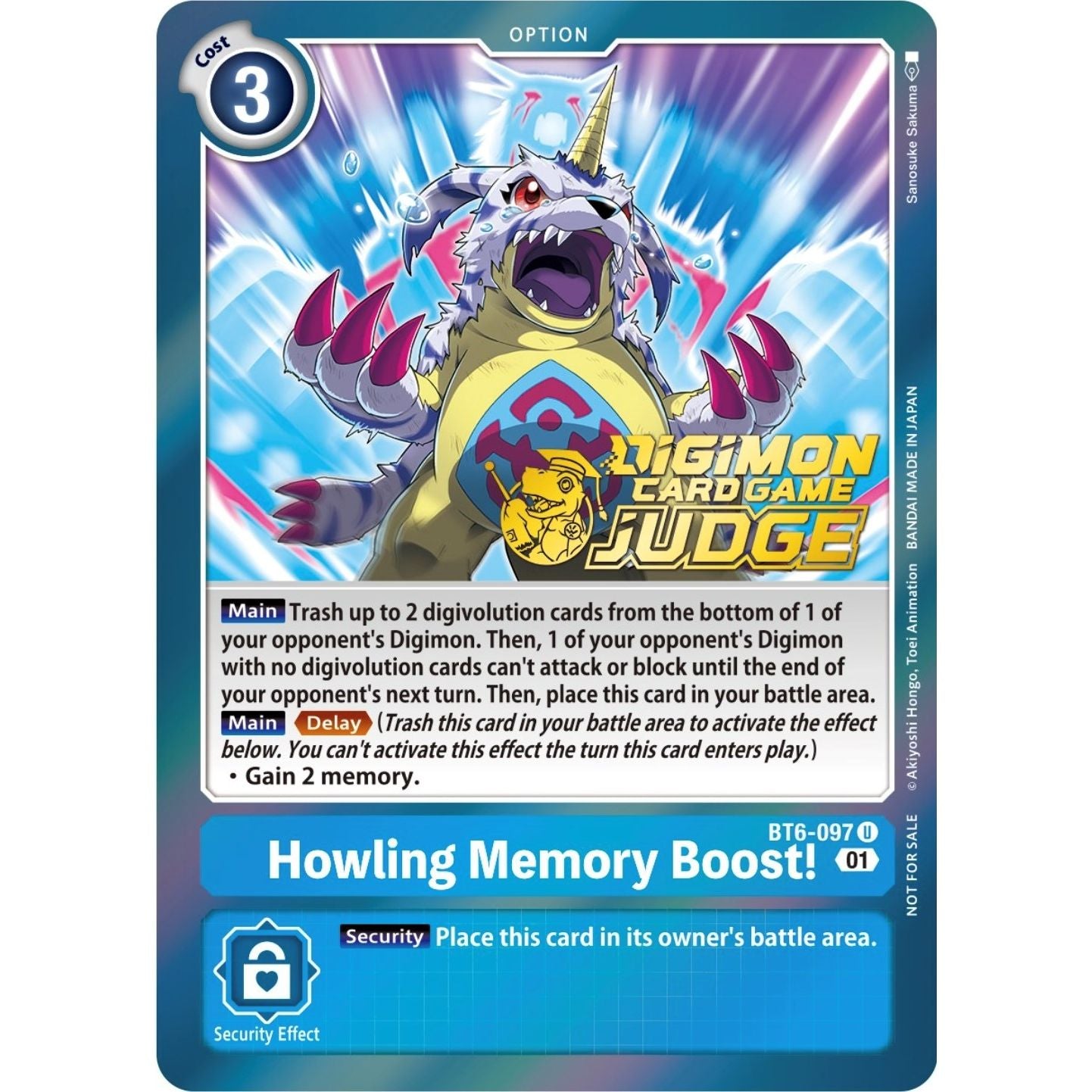 Image for Howling Memory Boost! (Judge Pack 3) (BT6-097 U) (BT06) - Digimon Card Game