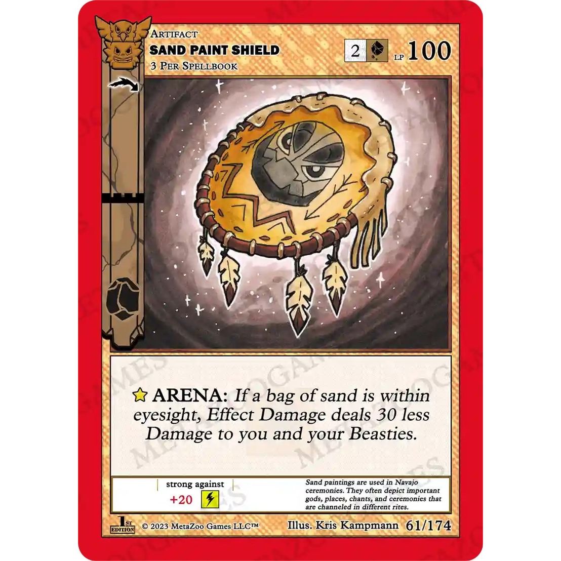 Image for Sand Paint Shield (61/174) (NATFE) - MetaZoo