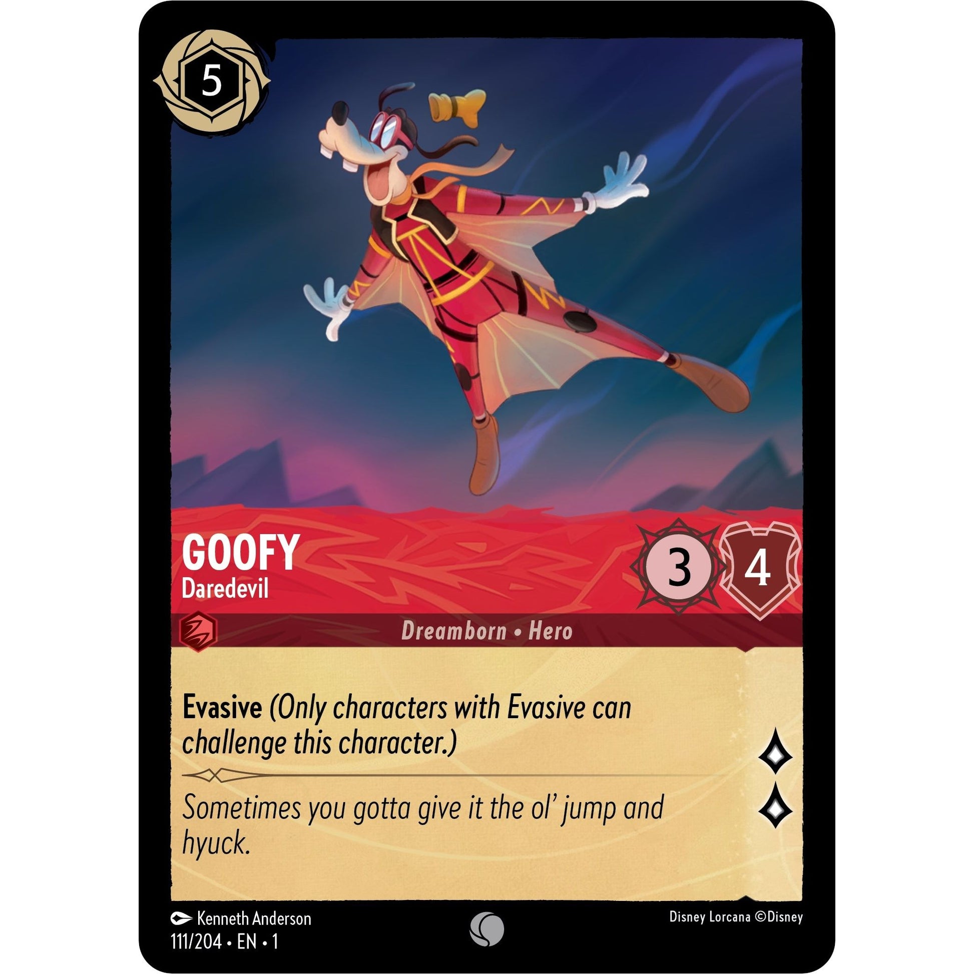 Image for Goofy - Daredevil (111/204) (1) - Disney Lorcana