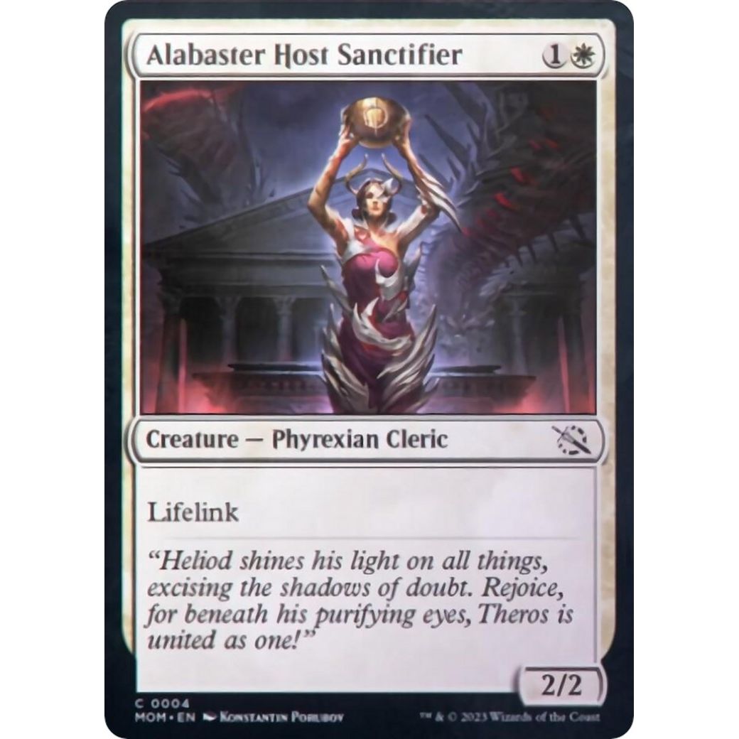 Image for Alabaster Host Sanctifier (4) (MOM) - Magic: The Gathering