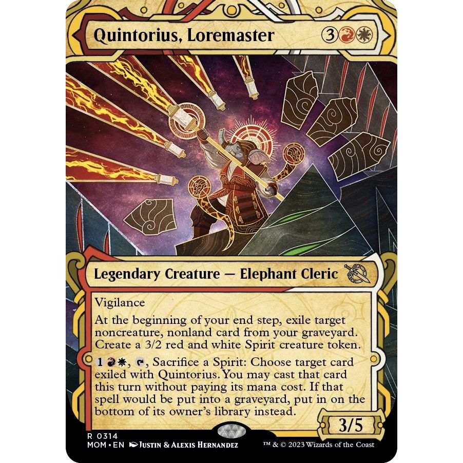 Image for Quintorius, Loremaster (Showcase) (314) (MOM) - Magic: The Gathering