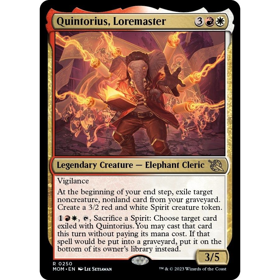 Image for Quintorius, Loremaster (250) (MOM) - Magic: The Gathering