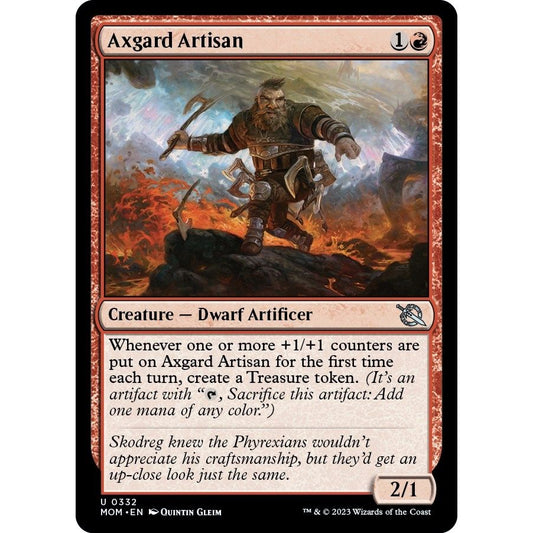 Image for Axgard Artisan (332) (MOM) - Magic: The Gathering