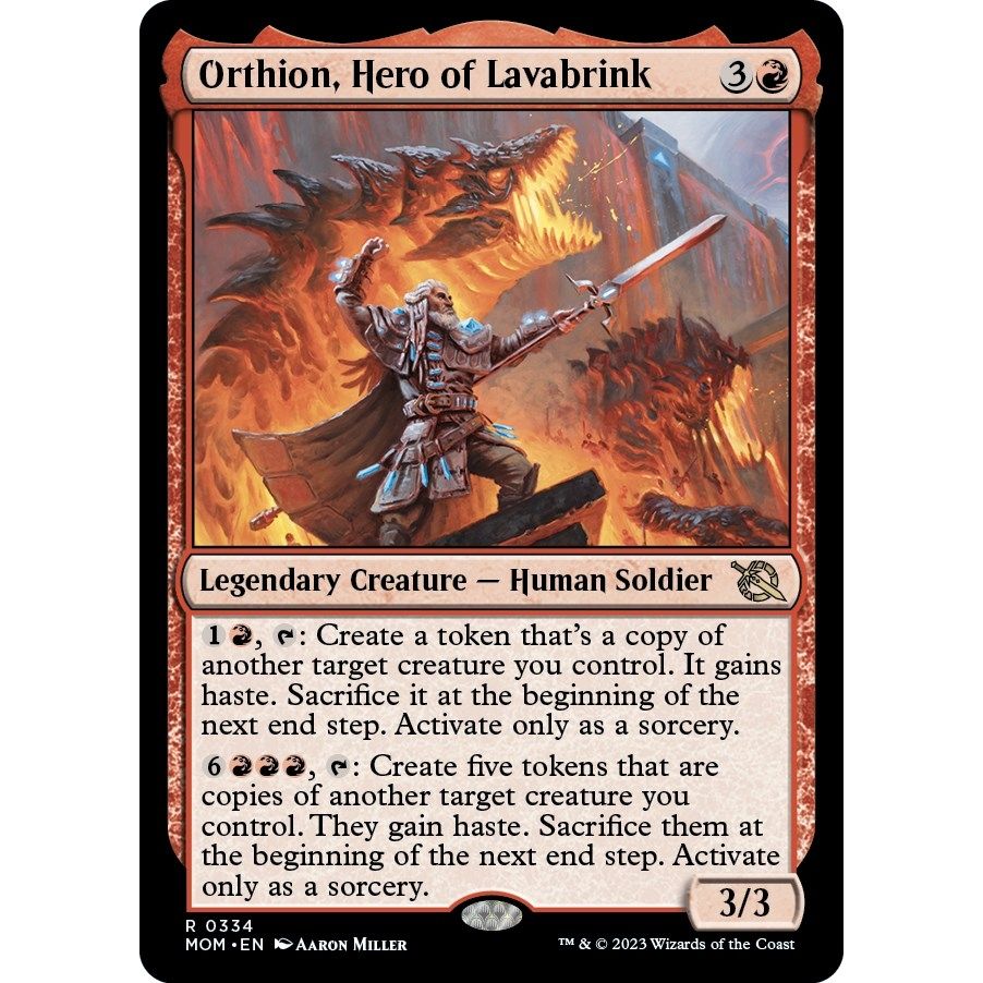Image for Orthion, Hero of Lavabrink (334) (MOM) - Magic: The Gathering