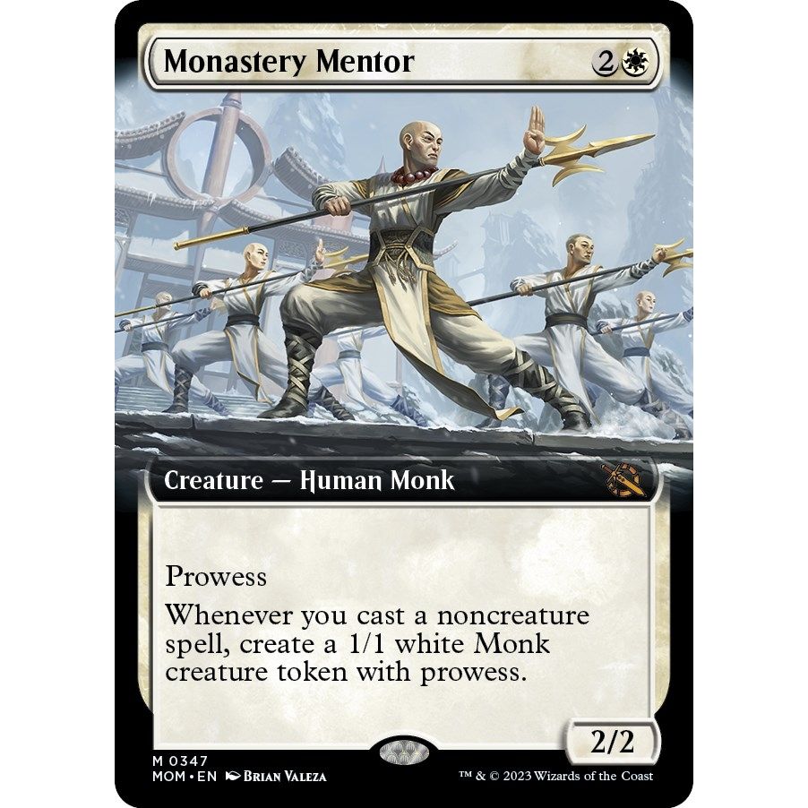 Image for Monastery Mentor (Extended Art) (347) (MOM) - Magic: The Gathering
