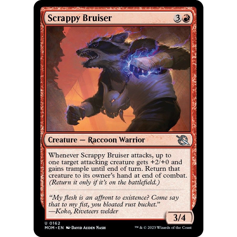 Image for Scrappy Bruiser (162) (MOM) - Magic: The Gathering