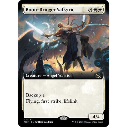 Image for Boon-Bringer Valkyrie (Extended Art) (343) (MOM) - Magic: The Gathering