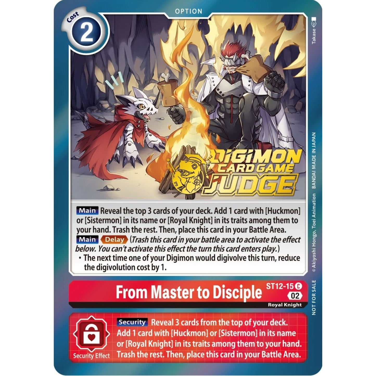 Image for From Master to Disciple (Judge Pack 3) (ST12-15 C) (ST-12) - Digimon Card Game