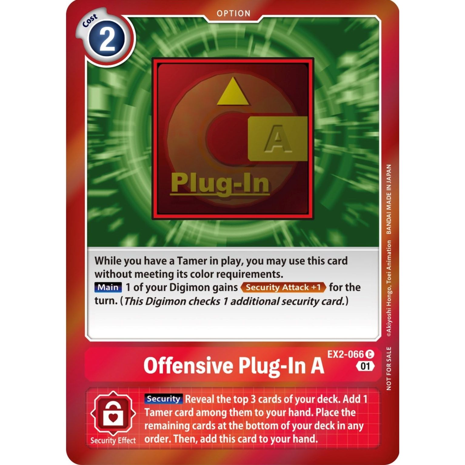 Image for Offensive Plug-In A (Event Pack 4) (EX2-066 C) (EX02) - Digimon Card Game