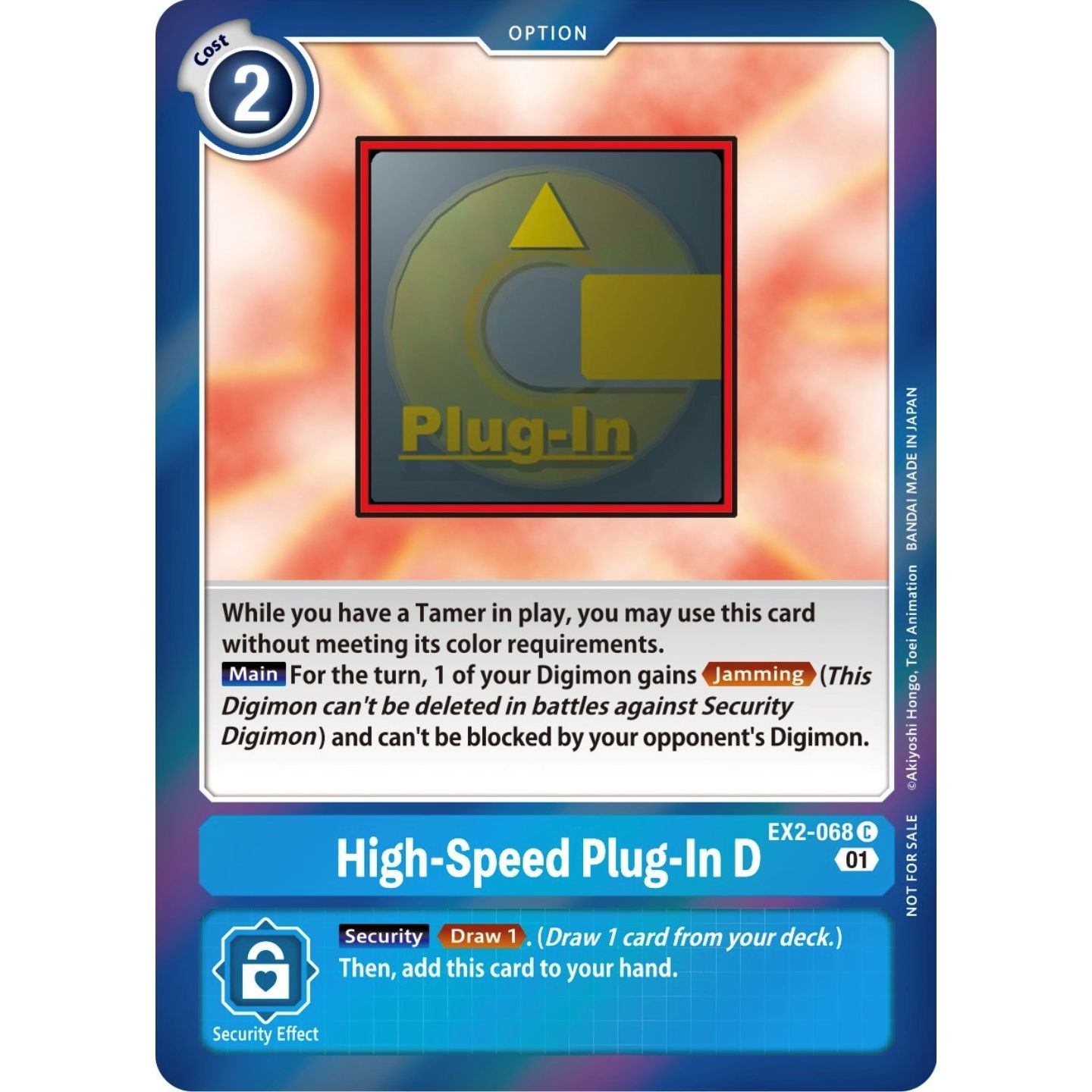 Image for High-Speed Plug-In D (Event Pack 4) (EX2-068 C) (EX02) - Digimon Card Game