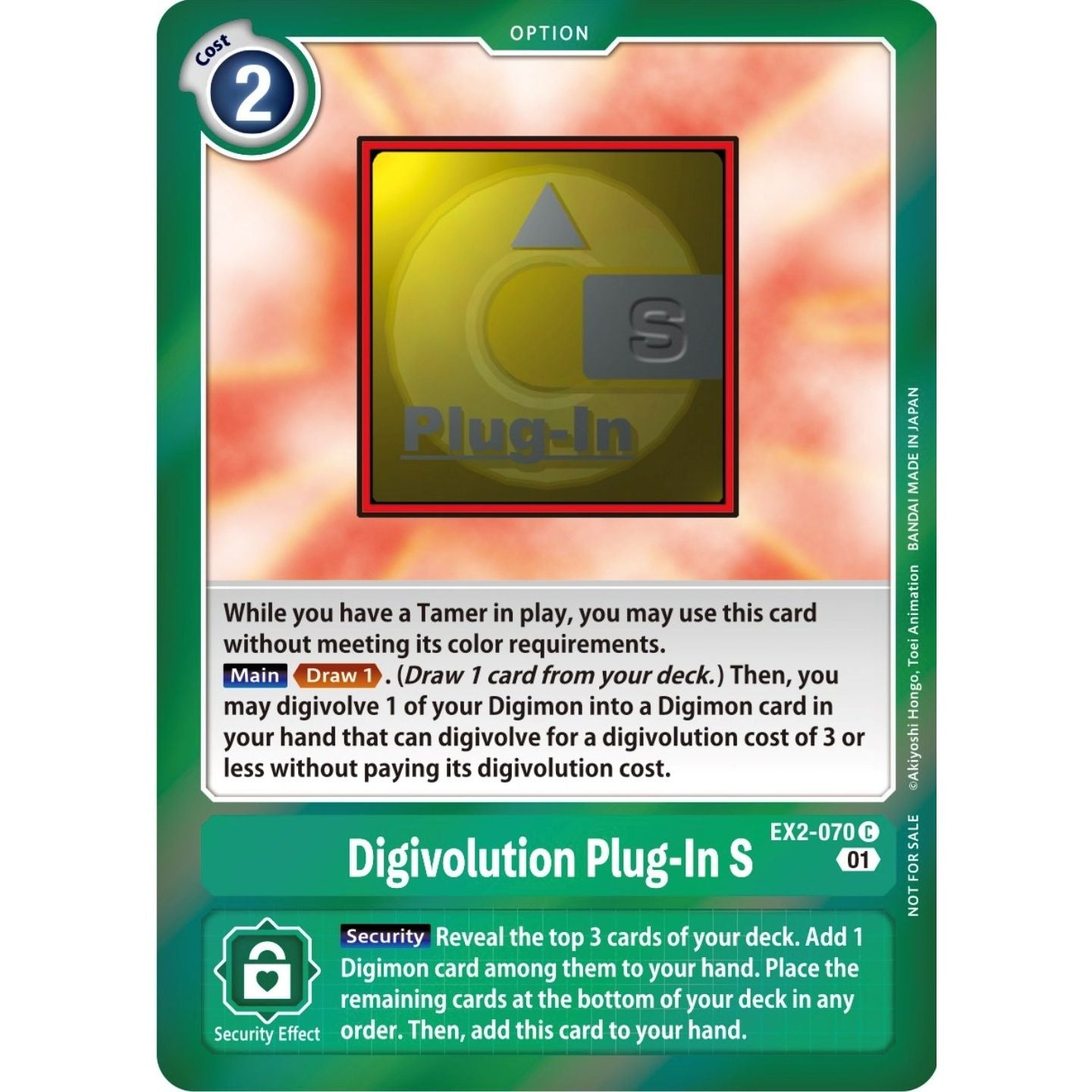 Image for Digivolution Plug-In S (Event Pack 4) (EX2-070 C) (EX02) - Digimon Card Game