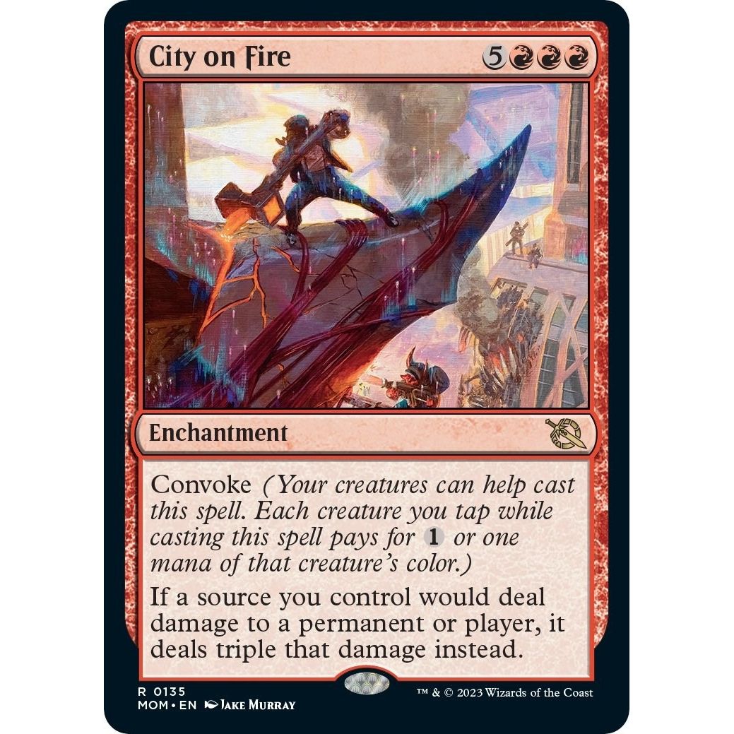 Image for City on Fire (135) (MOM) - Magic: The Gathering
