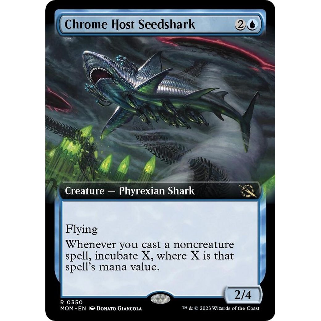 Image for Chrome Host Seedshark (Extended Art) (350) (MOM) - Magic: The Gathering