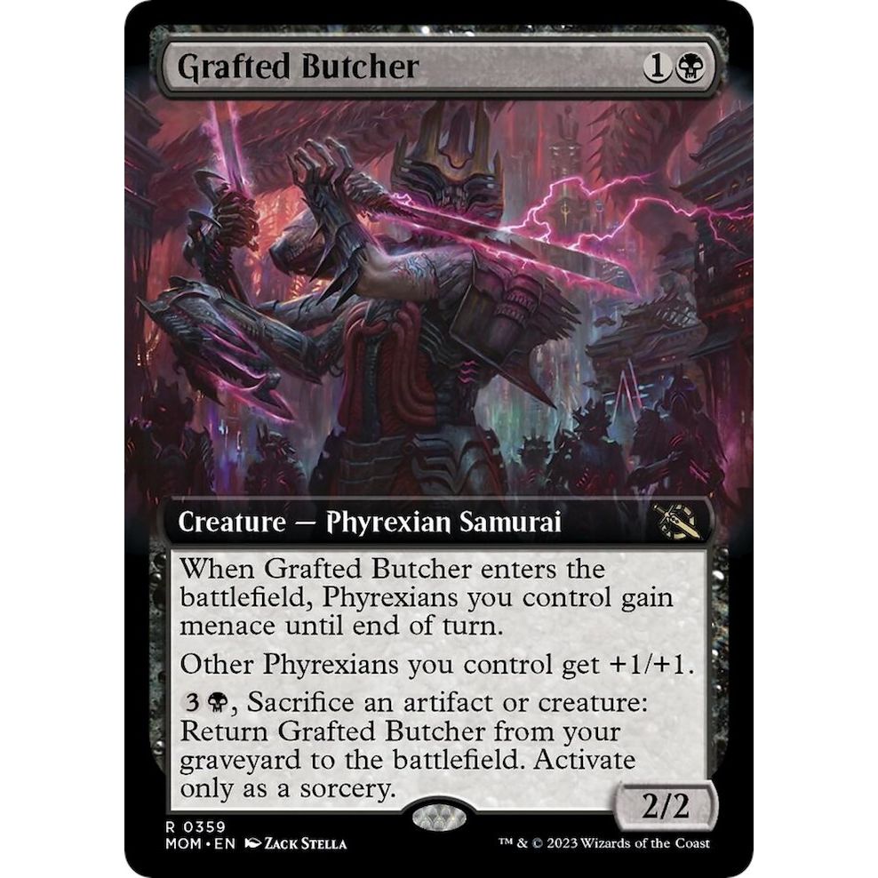 Image for Grafted Butcher (Extended Art) (359) (MOM) - Magic: The Gathering
