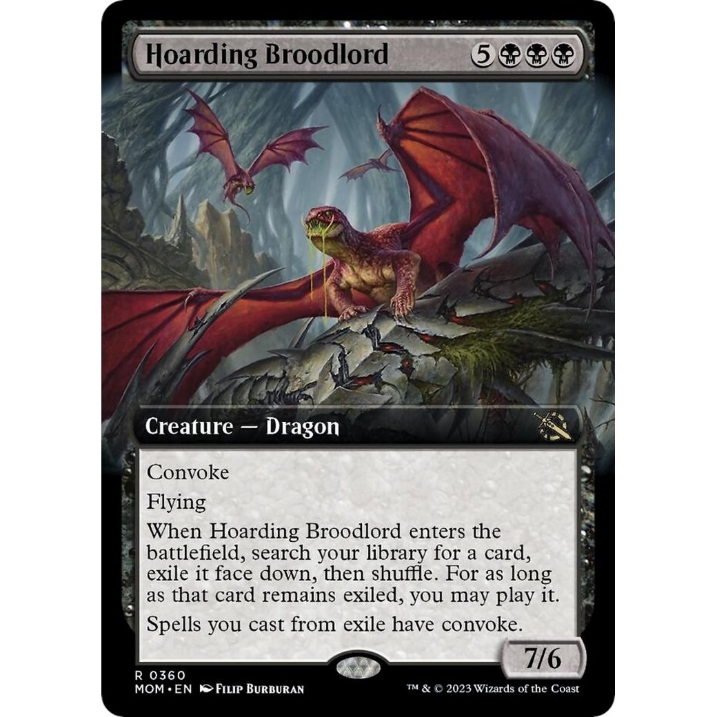 Image for Hoarding Broodlord (Extended Art) (360) (MOM) - Magic: The Gathering