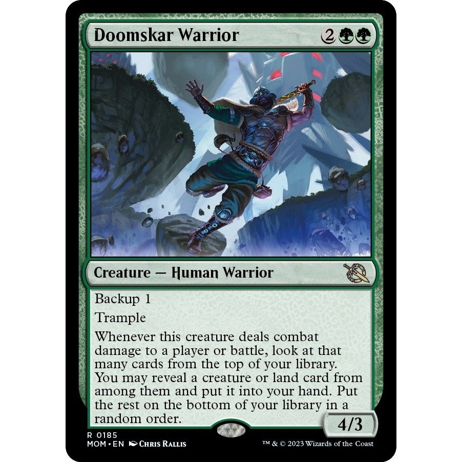 Image for Doomskar Warrior (185) (MOM) - Magic: The Gathering