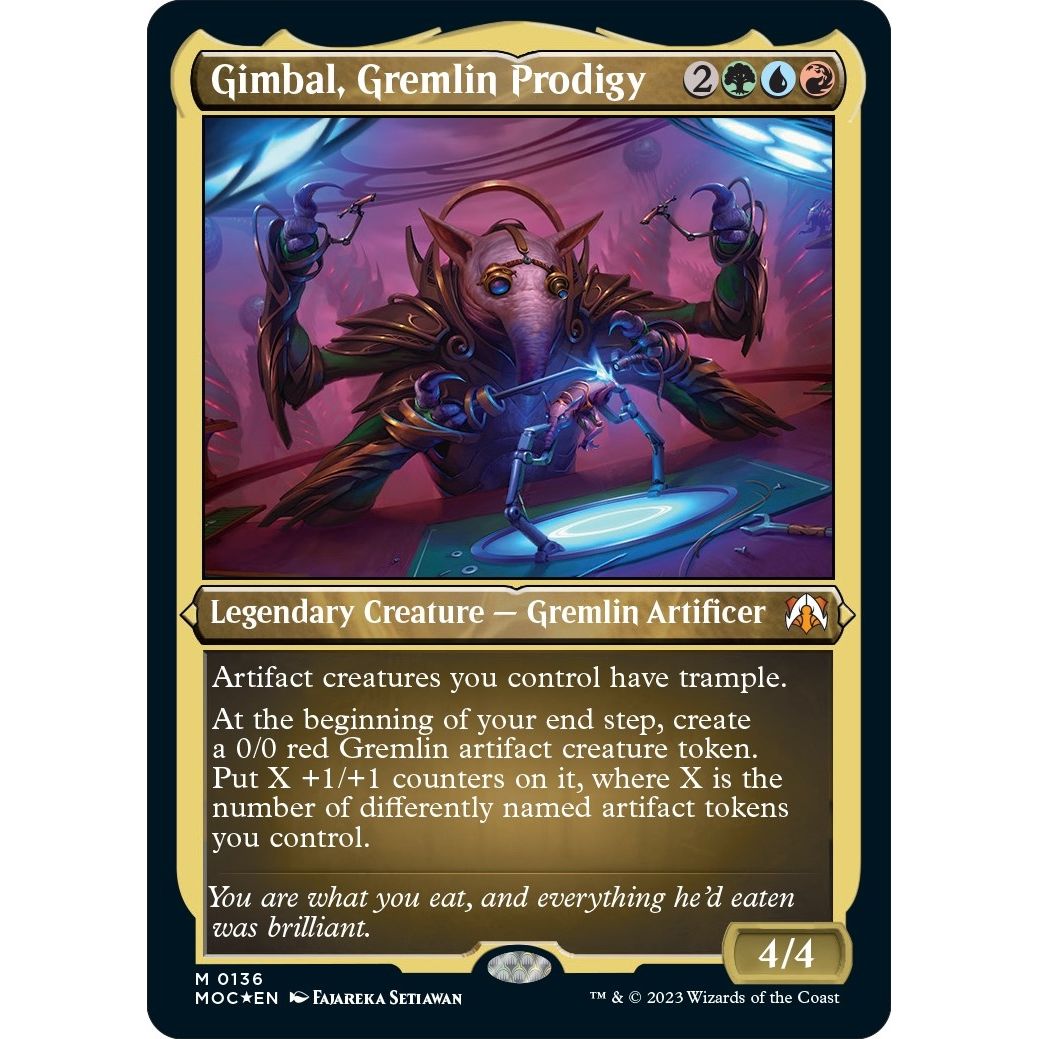 Image for Gimbal, Gremlin Prodigy (Display Commander) - Thick Stock (136) (MOC) - Magic: The Gathering