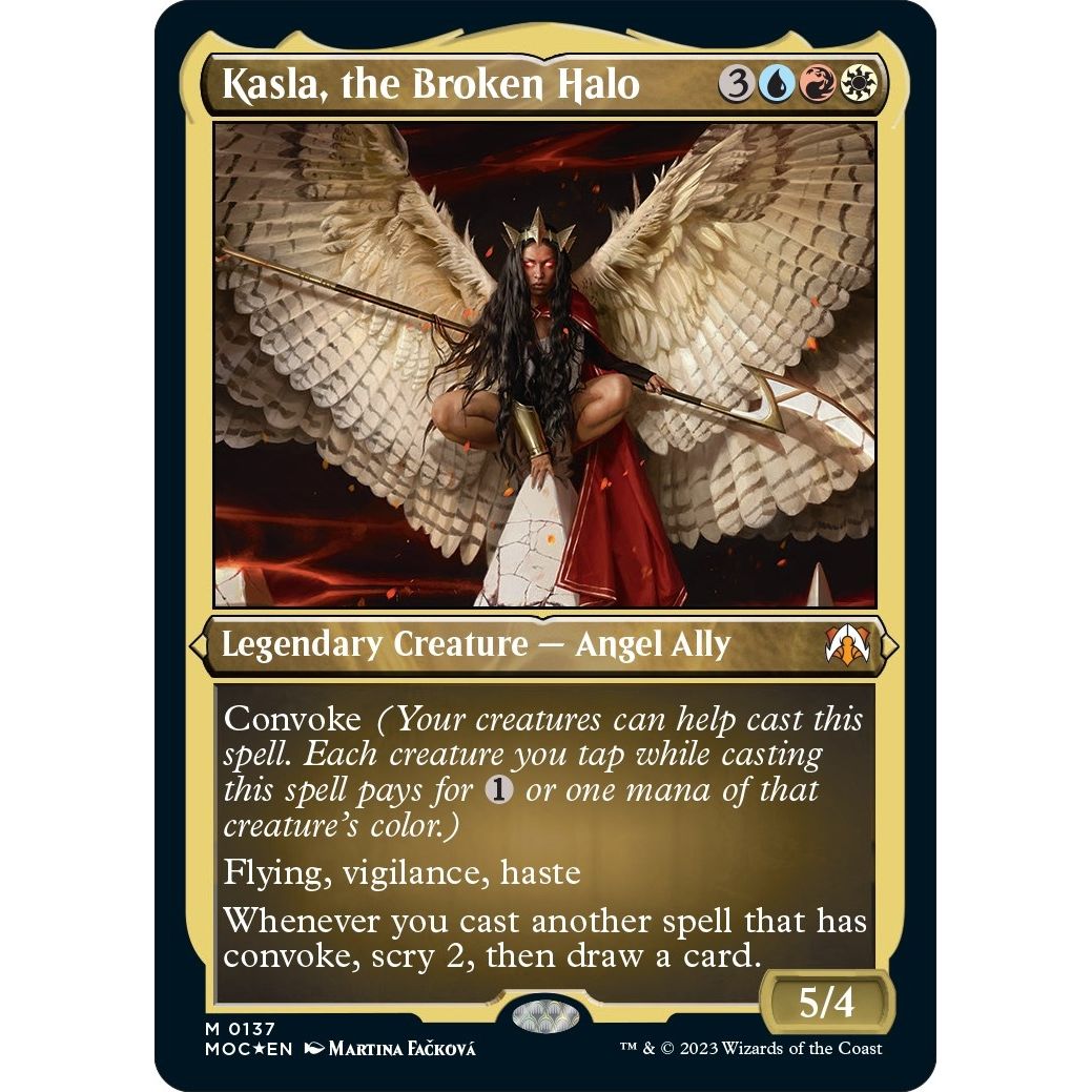 Image for Kasla, the Broken Halo (Display Commander) - Thick Stock (137) (MOC) - Magic: The Gathering