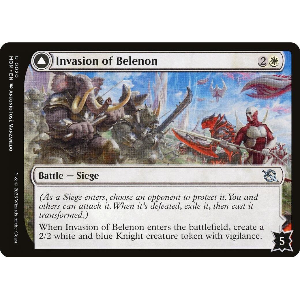 Image for Invasion of Belenon (20) (MOM) - Magic: The Gathering