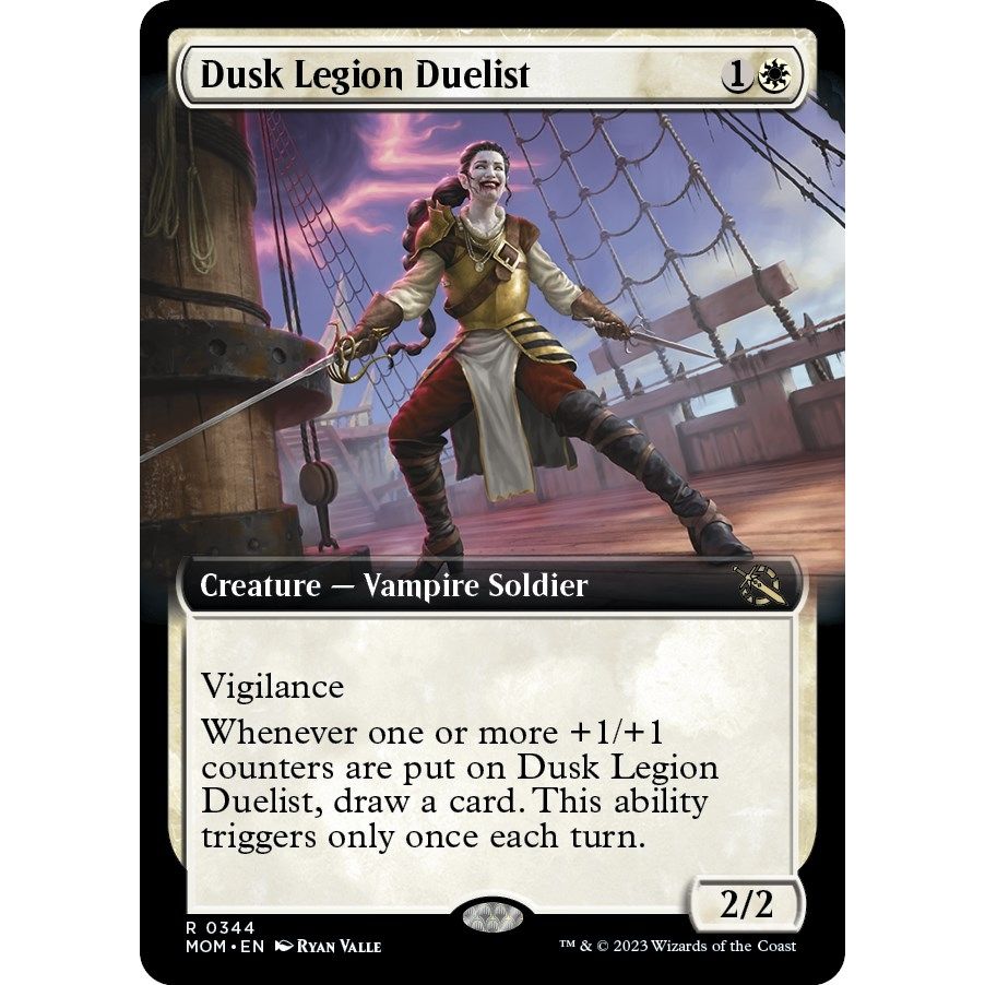 Image for Dusk Legion Duelist (Extended Art) (344) (MOM) - Magic: The Gathering