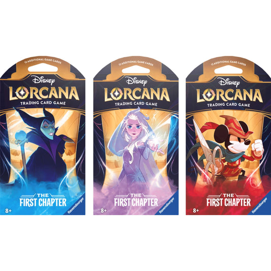Image for Disney Lorcana: The First Chapter Sleeved Booster Pack Art Bundle [Set of 3] - Disney Lorcana