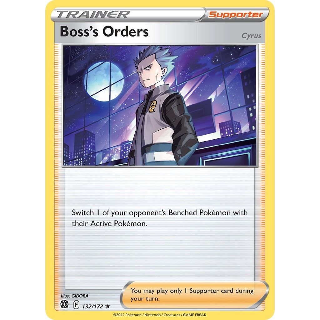 Image for Boss's Orders (Cyrus) - 132/172 (Cosmos Holo) (132/172) (MCAP) - Pokemon