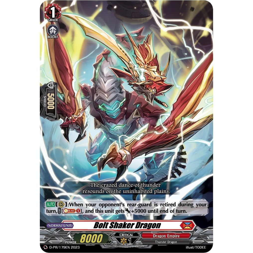 Image for Bolt Shaker Dragon (179) (D-PR/179EN) (D-PR) - Cardfight Vanguard