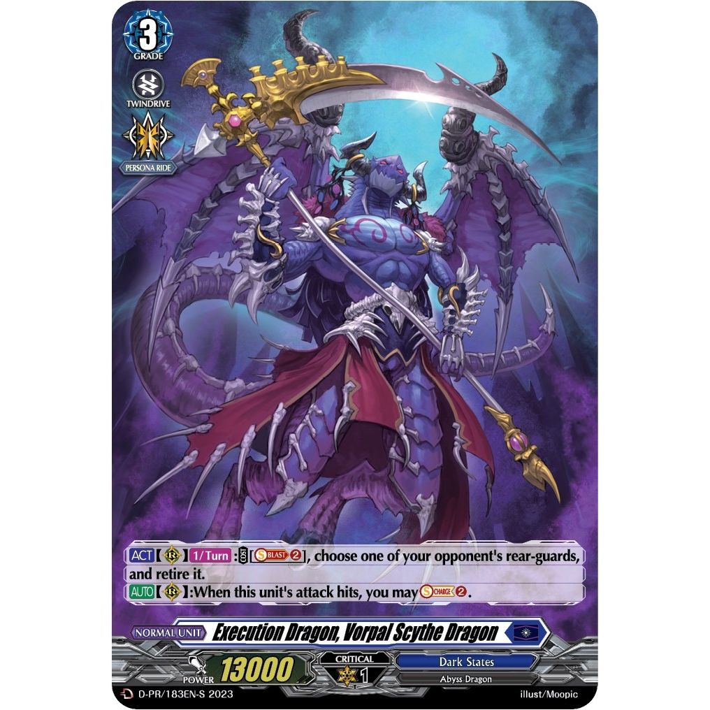 Image for Execution Dragon, Vorpal Scythe Dragon (183) (Foil) (D-PR/183EN-S) (D-PR) - Cardfight Vanguard