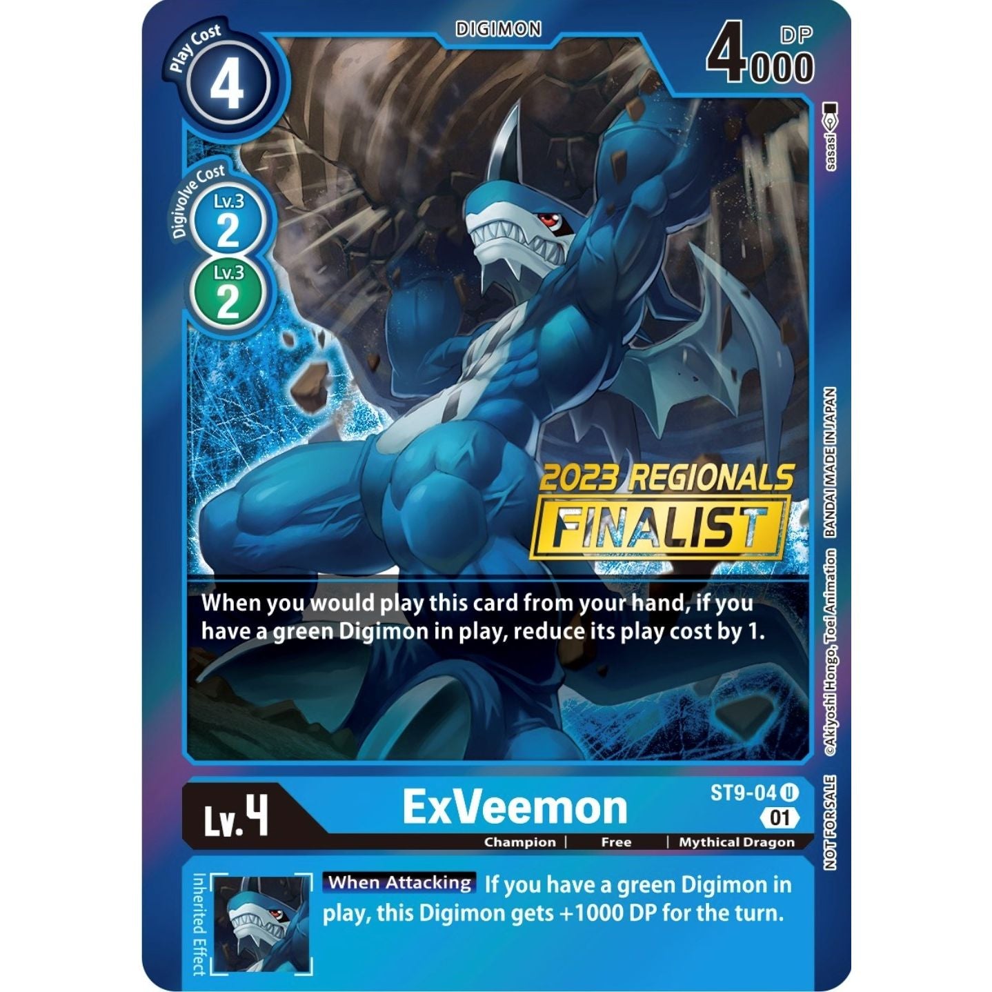 Image for ExVeemon (2023 Regionals Finalist) (ST9-04 U) (ST-9) - Digimon Card Game