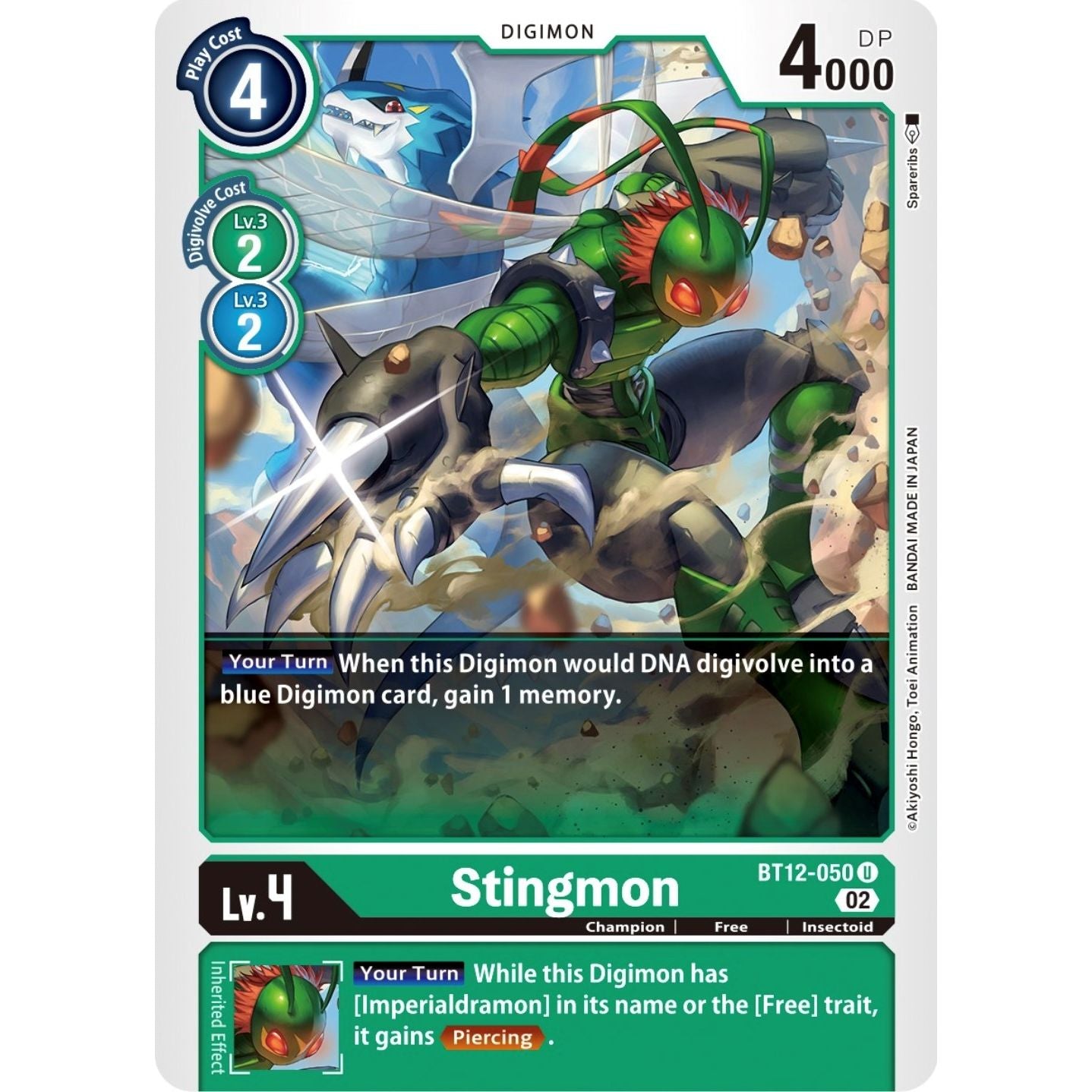 Image for Stingmon (BT12-050 U) (BT12) - Digimon Card Game