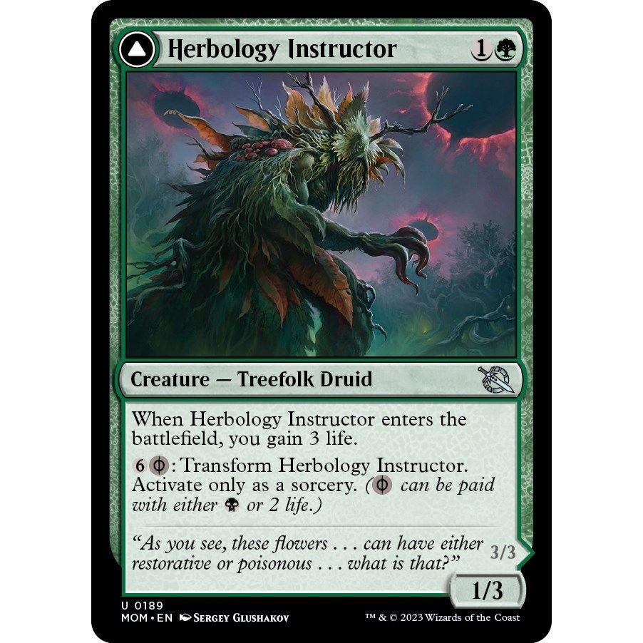 Image for Herbology Instructor (189) (MOM) - Magic: The Gathering