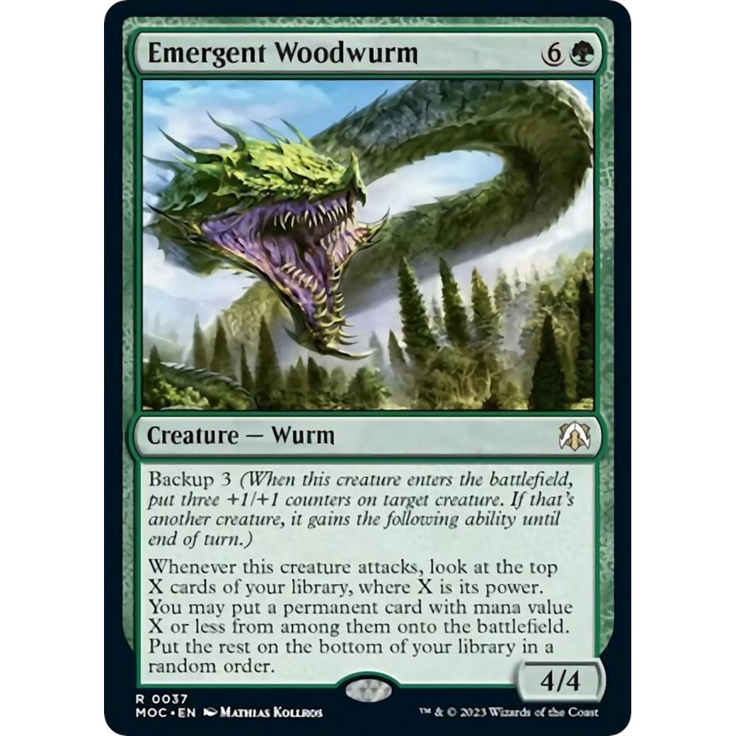 Image for Emergent Woodwurm (37) (MOC) - Magic: The Gathering