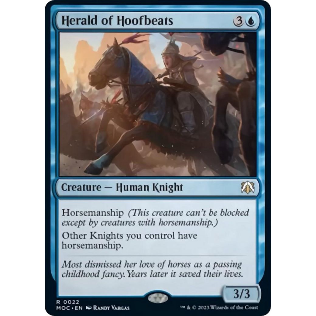 Image for Herald of Hoofbeats (22) (MOC) - Magic: The Gathering