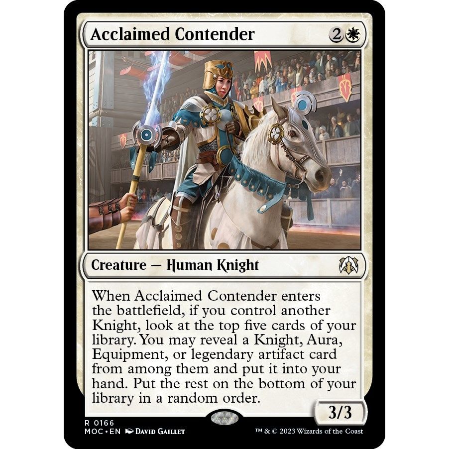 Image for Acclaimed Contender (166) (MOC) - Magic: The Gathering