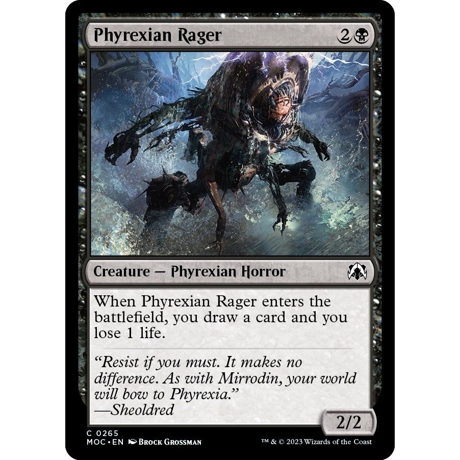 Image for Phyrexian Rager (265) (MOC) - Magic: The Gathering